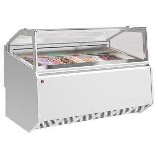 COMPTOIR A CREME GLACEE 12 BACS INOX 360X165 DIAMOND dans COMPTOIR A GLACES