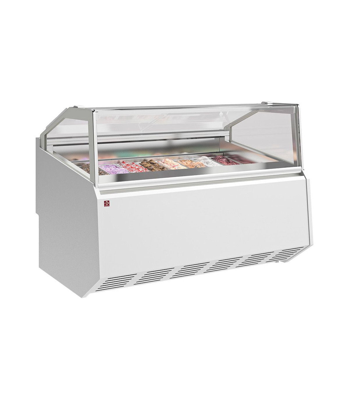 COMPTOIR A CREME GLACEE 12 BACS INOX 360X165 DIAMOND dans COMPTOIR A GLACES