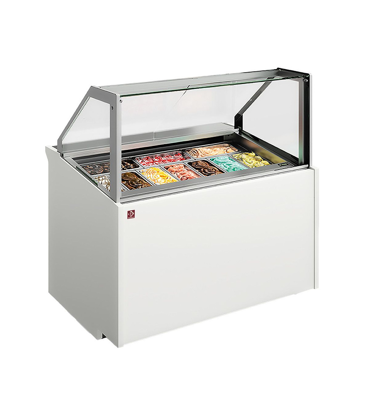 COMPTOIR A CREME GLACEE 6 BACS INOX 360X165 DIAMOND dans COMPTOIR A GLACES
