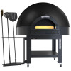 FOUR STATIQUE A CUPOLE SOLE FIXE 6 PIZZAS Ø33CM AVEC SUPPORT SUR ROUES - BLACK DIAMOND dans FOUR PIZZA