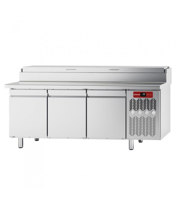 TABLE FRIGORIFIQUE VENTILEE 3 PORTES EN 600X400 STRUCTURE REFRIGEREE GN10X1/3 DIAMOND dans SALADETTE