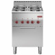 FOURNEAU 4 PLAQUES ET FOUR CONVECTION ELECTRIQUE GN2/3 DIAMOND