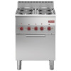 FOURNEAU 4 PLAQUES ET FOUR CONVECTION ELECTRIQUE GN2/3 DIAMOND dans ELECTRIQUE
