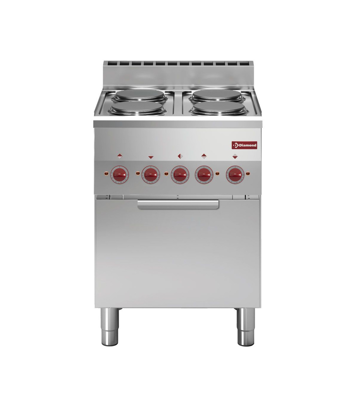 FOURNEAU 4 PLAQUES ET FOUR CONVECTION ELECTRIQUE GN2/3 DIAMOND dans ELECTRIQUE