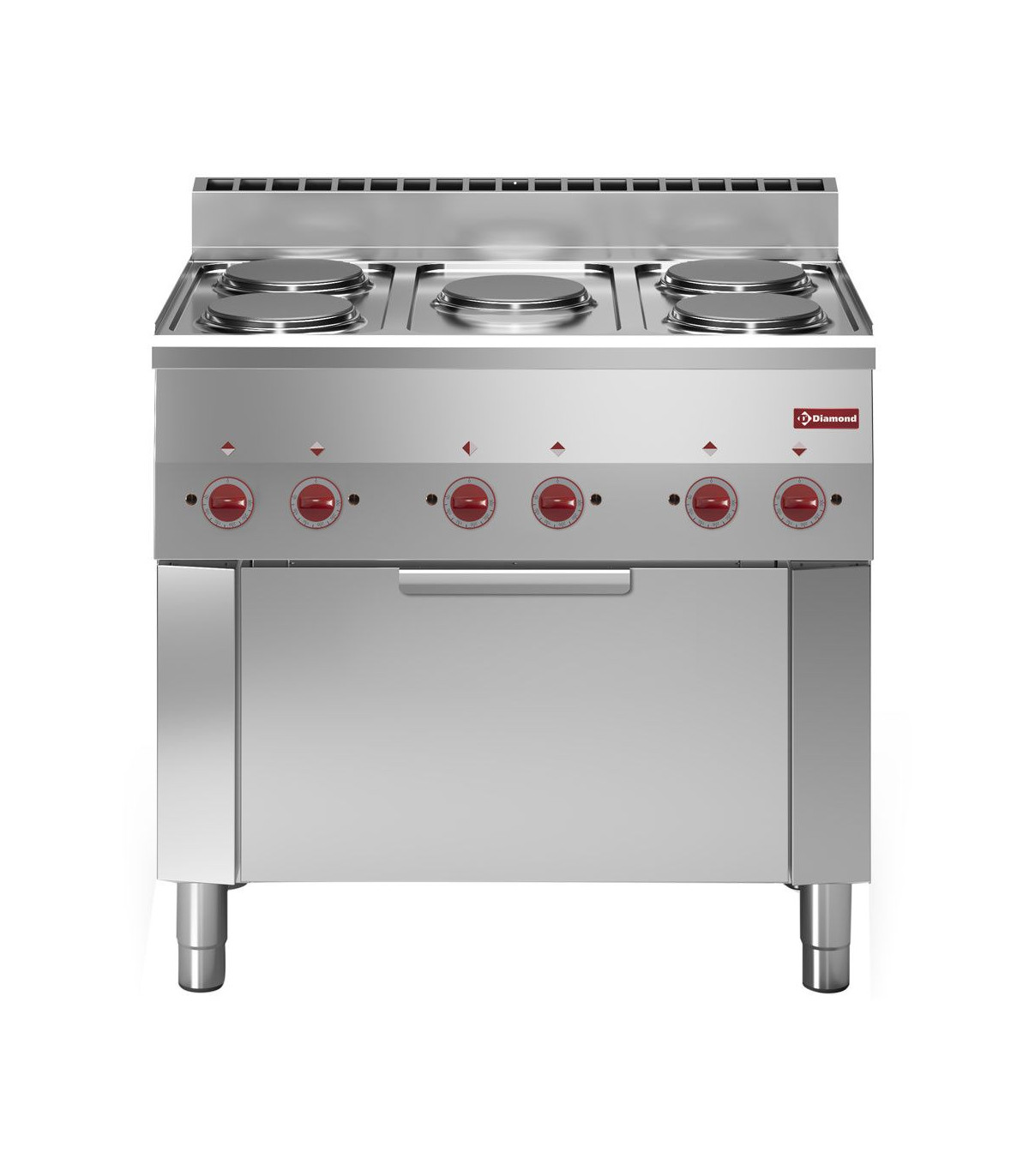 FOURNEAU 5 PLAQUES ET FOUR CONVECTION ELECTRIQUE GN1/1 DIAMOND dans ELECTRIQUE