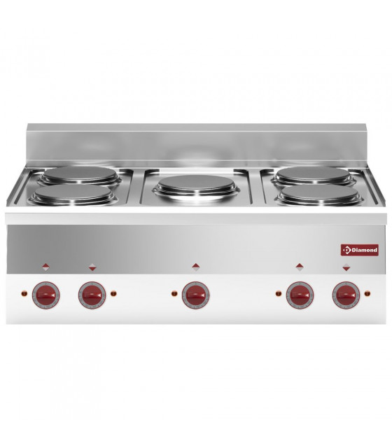 CUISINIERE ELECTRIQUE 5 PLAQUES TOP DIAMOND dans ELECTRIQUE