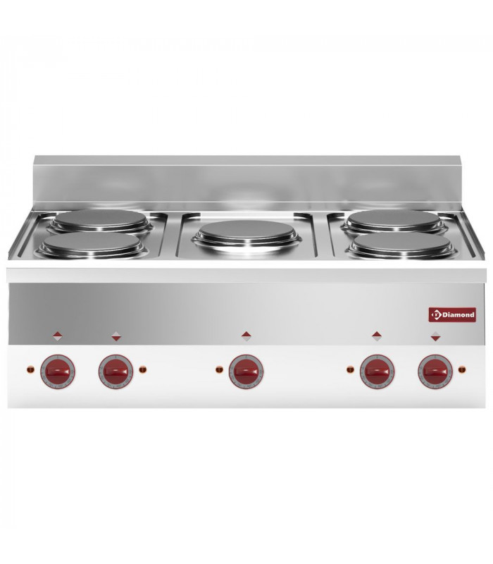 CUISINIERE ELECTRIQUE 5 PLAQUES TOP DIAMOND dans ELECTRIQUE