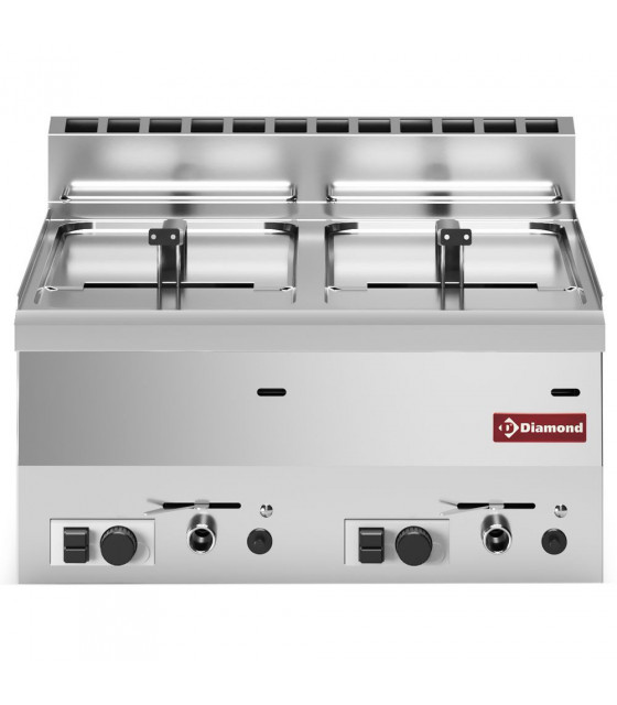 FRITEUSE GAZ 2 CUVES 8LT TOP DIAMOND dans GAZ