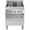 FOURNEAU 4 FEUX VIFS GAZ AVEC FOUR GAZ DIAMOND dans GAZ