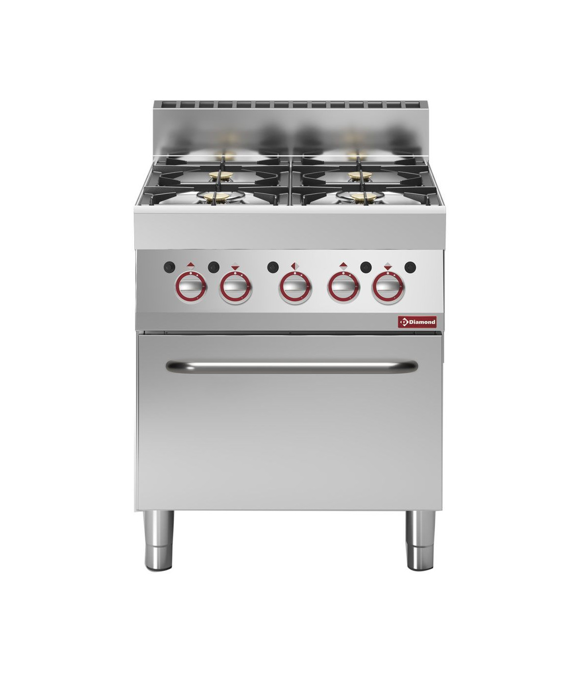 FOURNEAU 4 FEUX VIFS GAZ AVEC FOUR GAZ DIAMOND dans GAZ