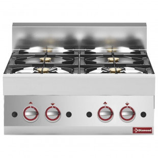 CUISINIERE GAZ 4 FEUX VIFS TOP DIAMOND dans GAZ