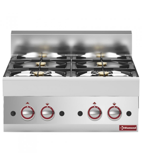 CUISINIERE GAZ 4 FEUX VIFS TOP DIAMOND dans GAZ