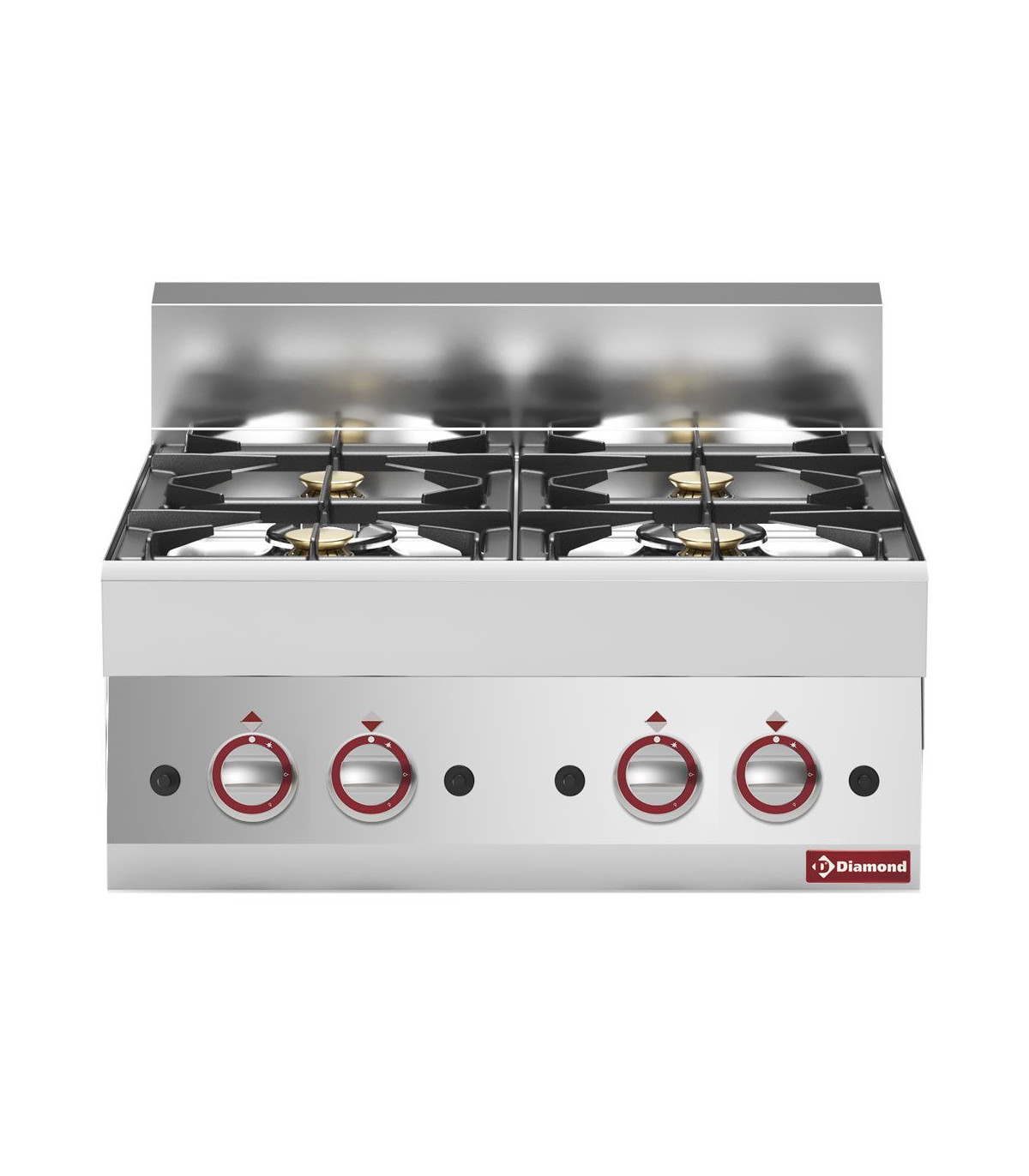 CUISINIERE GAZ 4 FEUX VIFS TOP DIAMOND dans GAZ