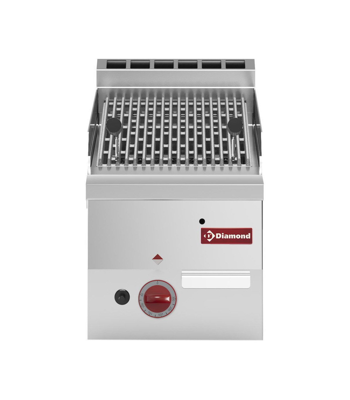 GRILL PIERRES DE LAVE GAZ AVEC GRILLE DE CUISSON EN FONTE TOP DIAMOND dans PIERRES DE LAVE