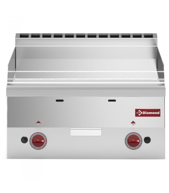 PLAQUE DE CUISSON GAZ SURFACE LISSE CHROME TOP DIAMOND dans PLAQUE A SNACKER