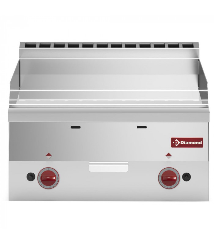 PLAQUE DE CUISSON GAZ SURFACE LISSE CHROME TOP DIAMOND dans PLAQUE A SNACKER