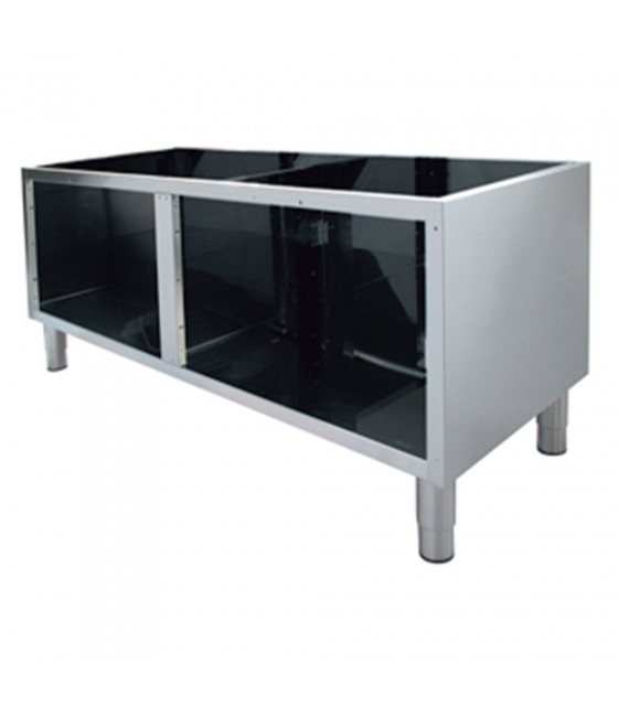 SOUBASSEMENT OUVERT EN ACIER INOX AISI 304 100CM DIAMOND dans DIAMOND