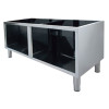 SOUBASSEMENT OUVERT EN ACIER INOX AISI 304 100CM DIAMOND dans DIAMOND