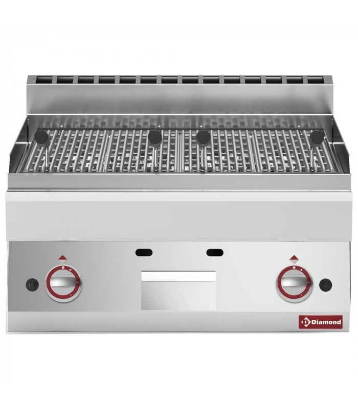 GRILL PIERRE DE LAVE GAZ GRILLE DE CUISSON EN FONTE TOP DIAMOND dans PIERRES DE LAVE
