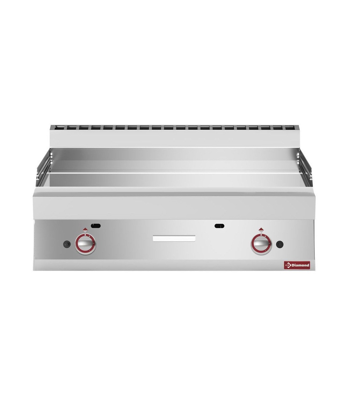 PLAQUE DE CUISSON GAZ EXTRA-LARGE SURFACE LISSE CHROME DUR DIAMOND dans PLAQUE A SNACKER