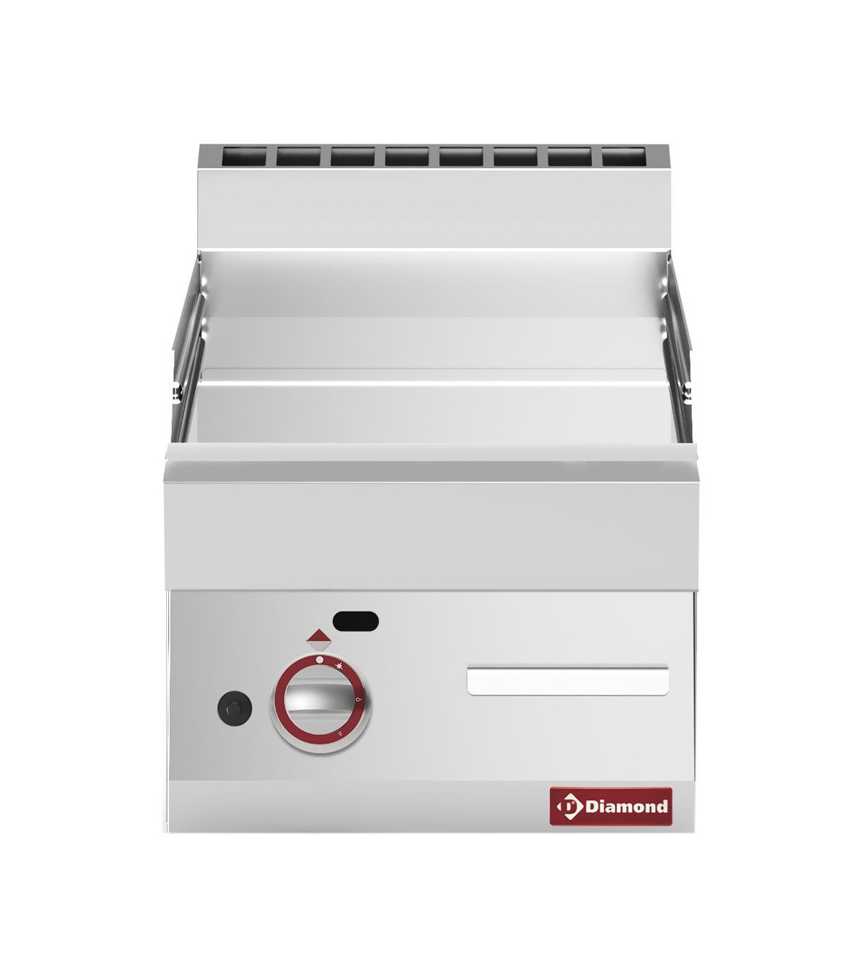 PLAQUE DE CUISSON GAZ LISSE TOP CHROME DUR DIAMOND dans PLAQUE A SNACKER