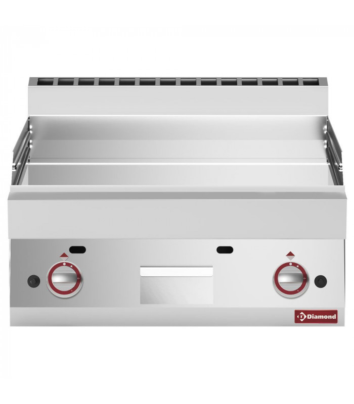 PLAQUE DE CUISSON GAZ LISSE TOP CHROME DUR DIAMOND dans PLAQUE A SNACKER