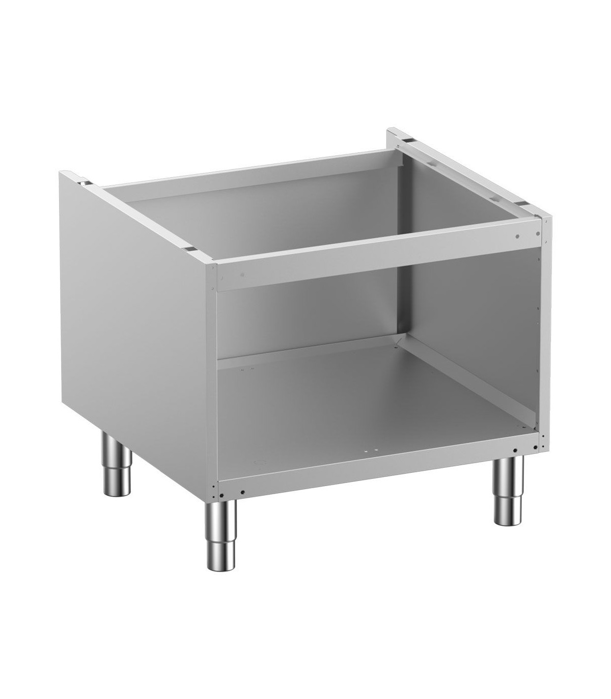 SOUBASSEMENT OUVERT SUR PIEDS INOX REGLABLES 70CM DIAMOND dans DIAMOND