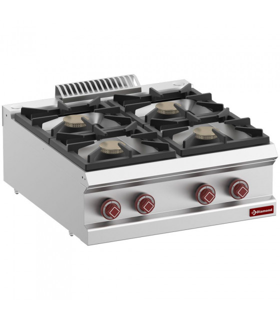 CUISINIERE GAZ 4 FEUX VIFS TOP DIAMOND dans GAZ