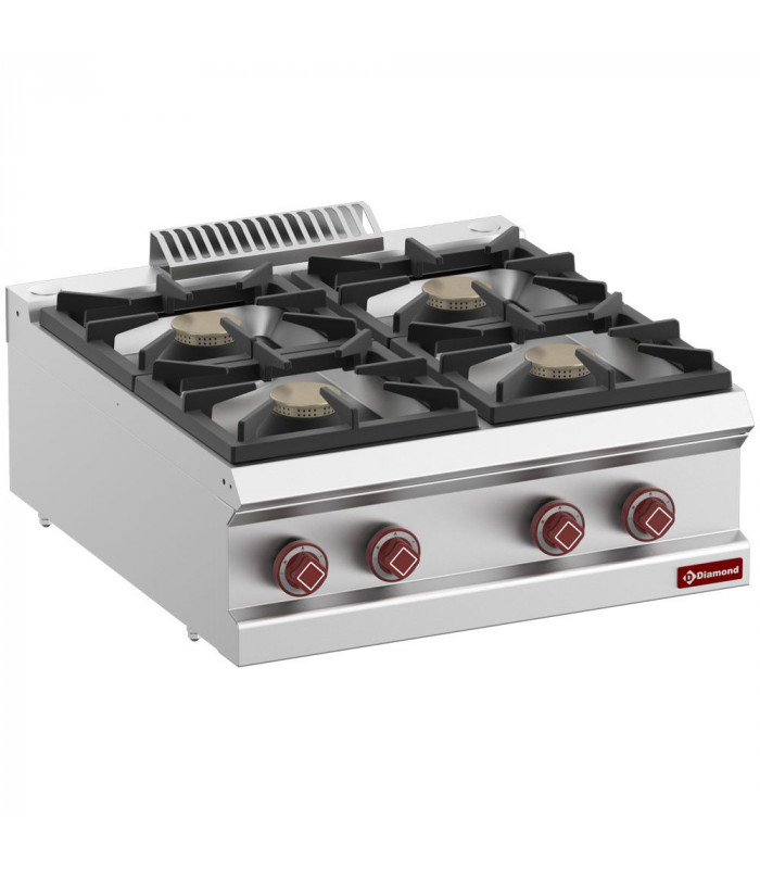 CUISINIERE GAZ 4 FEUX VIFS TOP DIAMOND dans GAZ