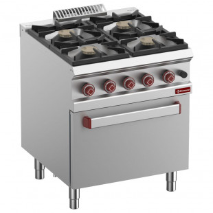 FOURNEAU 4 FEUX VIF FOUR GAZ GN2/1 DIAMOND dans GAZ