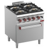FOURNEAU 4 FEUX VIF FOUR GAZ GN2/1 DIAMOND dans GAZ