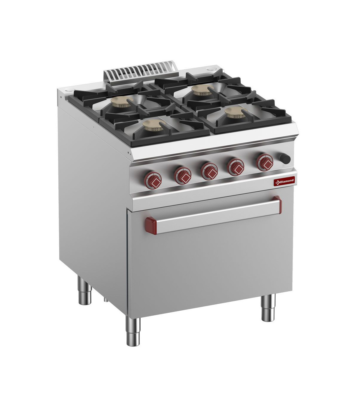 FOURNEAU 4 FEUX VIF FOUR GAZ GN2/1 DIAMOND dans GAZ