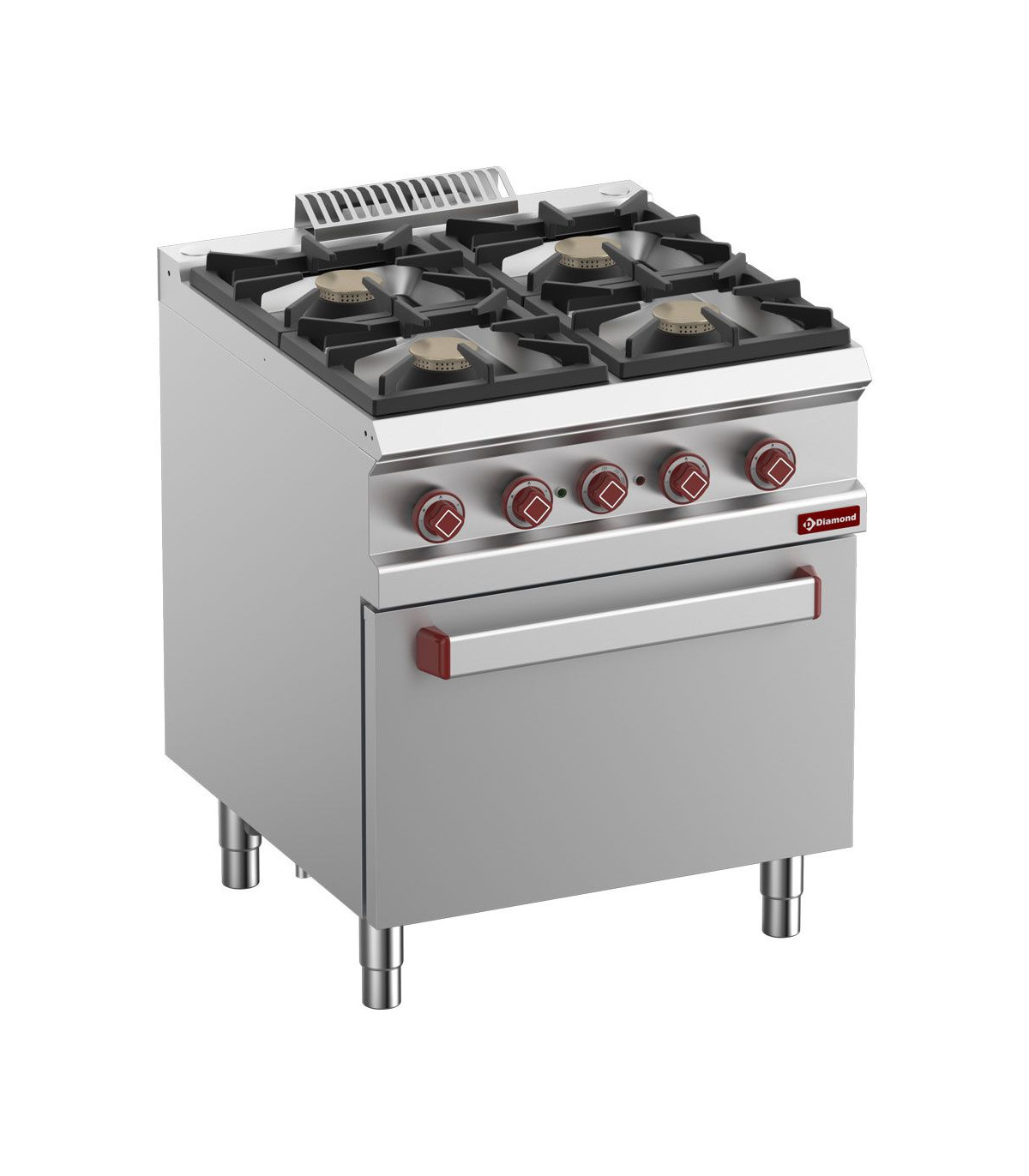 FOURNEAU 4 FEUX VIFS GAZ FOUR ELECTRIQUE GN2/1 DIAMOND dans GAZ