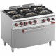 FOURNEAU 6 FEUX VIFS FOUR MAXI GAZ 1 GRANDE PORTE DIAMOND