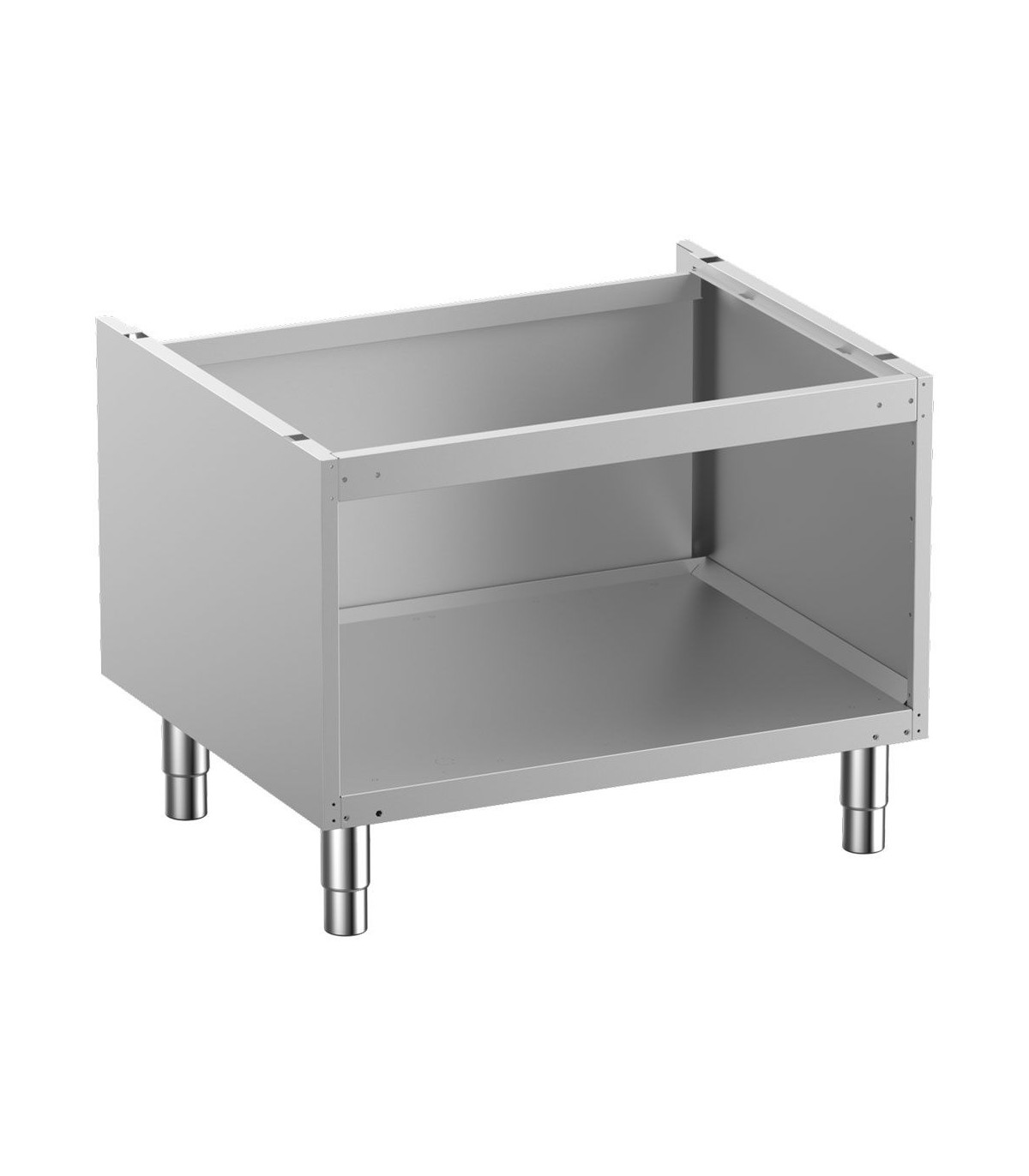 SOUBASSEMENT OUVERT SUR PIEDS INOX REGLABLES 80CM DIAMOND dans DIAMOND