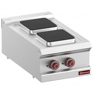 CUISINIERE ELECTRIQUE 2 PLAQUES CARREES TOP DIAMOND dans ELECTRIQUE