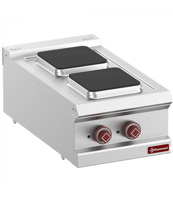 CUISINIERE ELECTRIQUE 2 PLAQUES CARREES TOP DIAMOND dans ELECTRIQUE
