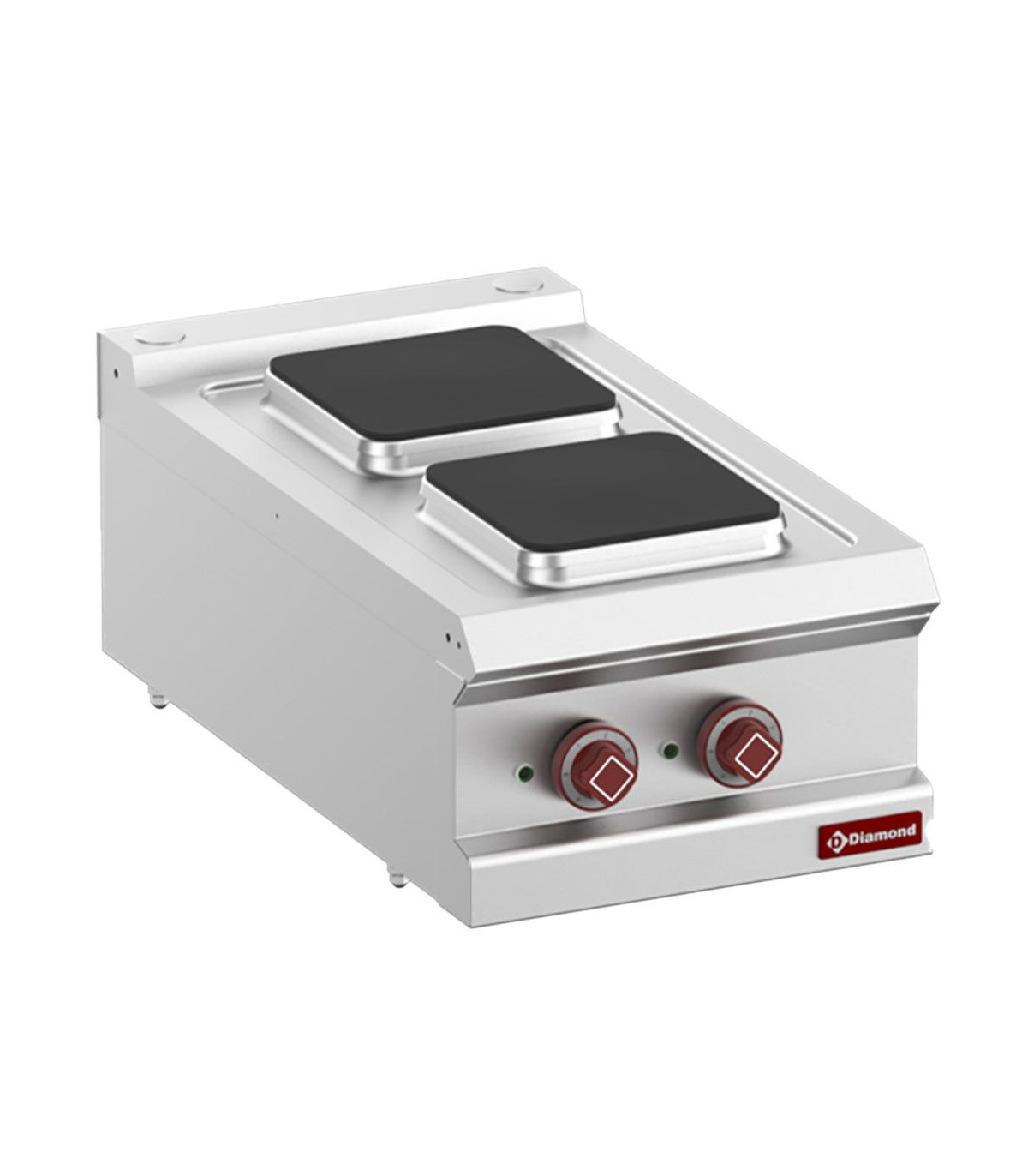 CUISINIERE ELECTRIQUE 2 PLAQUES CARREES TOP DIAMOND dans ELECTRIQUE