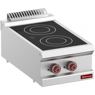 CUISINIERE ELECTRIQUE VITROCERAMIQUE 2 ZONES TOP DIAMOND dans ELECTRIQUE