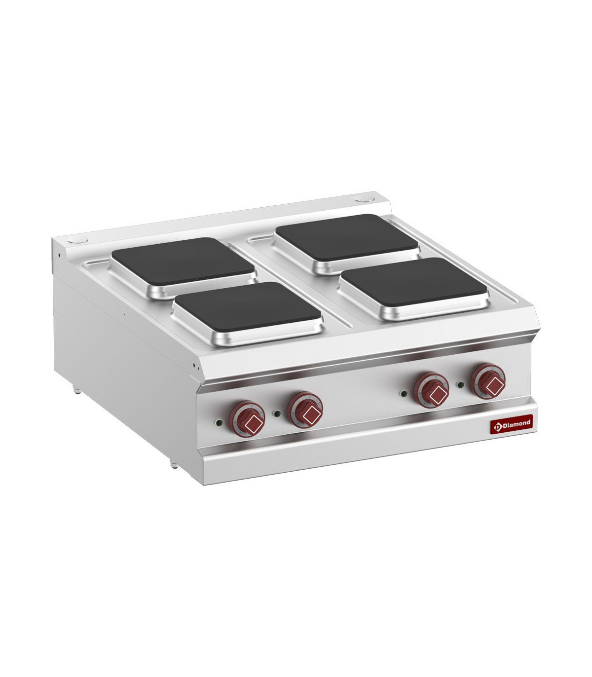 CUISINIERE ELECTRIQUE 4 PLAQUES CARREES TOP DIAMOND dans ELECTRIQUE