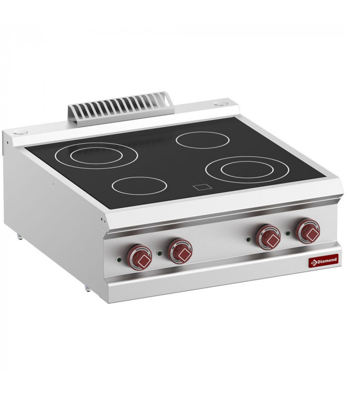 CUISINIERE ELECTRIQUE VITROCERAMIQUE 4 ZONES TOP DIAMOND dans ELECTRIQUE