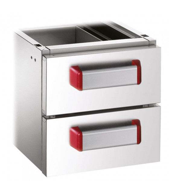 ENSEMBLE 2 TIROIRS GN /1 H100MM DIAMOND dans DIAMOND