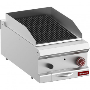 GRILL PIERRE DE LAVE MODULE 1/2 GRILLE EN FONTE DOUBLE FACE TOP DIAMOND dans GRILL VAPEUR