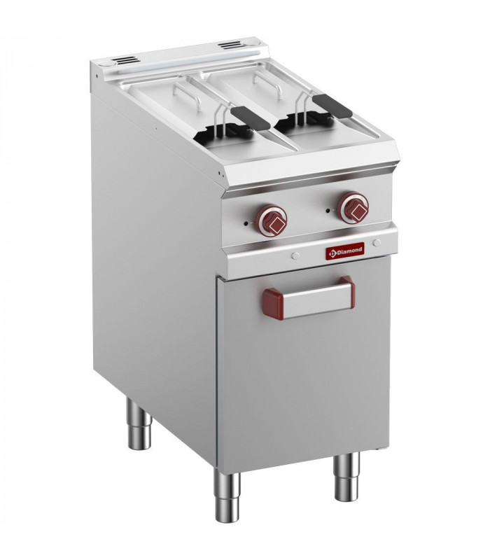 FRITEUSE ELECTRIQUE 2 CUVES DE 7LT SUR ARMOIRE DIAMOND dans ELECTRIQUE
