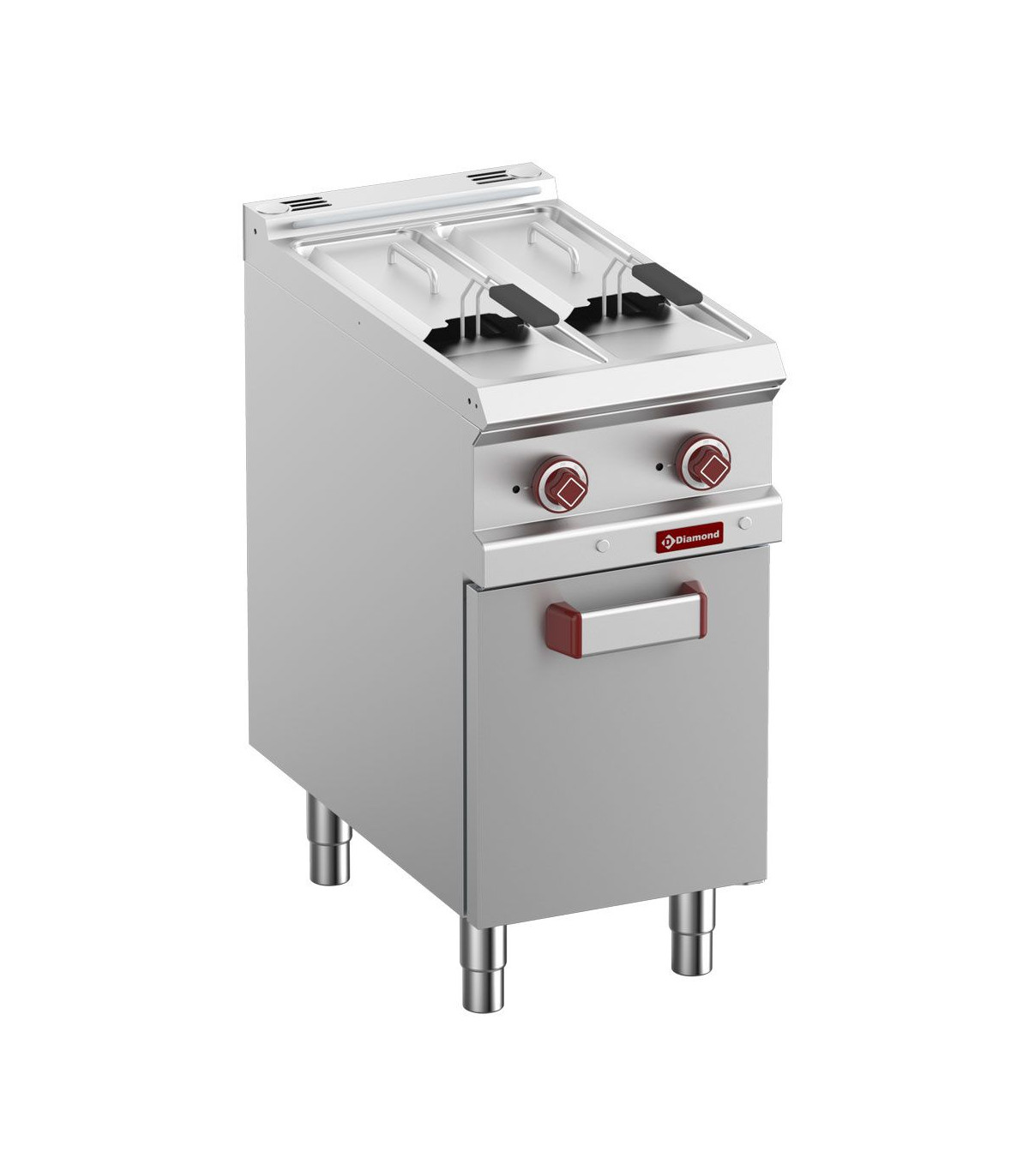 FRITEUSE ELECTRIQUE 2 CUVES DE 7LT SUR ARMOIRE DIAMOND dans ELECTRIQUE
