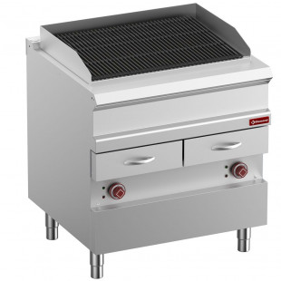 GRILL VAPEUR ELECTRIQUE GRILLE EN FONTE DOUBLE FACE MODULE 1/1 DIAMOND dans GRILL VAPEUR