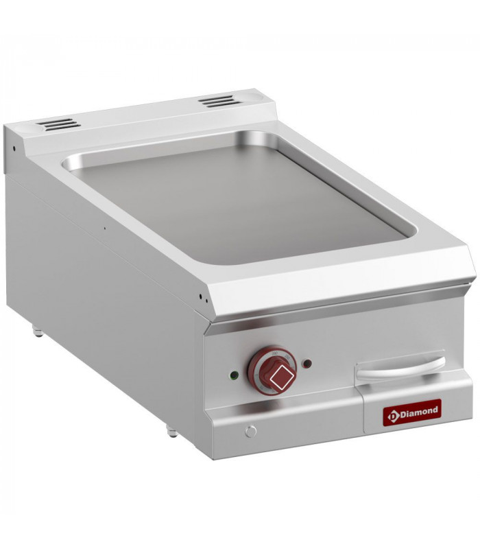 PLAQUE DE CUISSON ELECTRIQUE AVEC PLAQUE LISSE MODULE 1/2 TOP DIAMOND dans PLAQUE A SNACKER