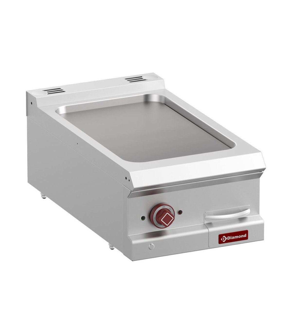 PLAQUE DE CUISSON ELECTRIQUE AVEC PLAQUE LISSE MODULE 1/2 TOP DIAMOND dans PLAQUE A SNACKER
