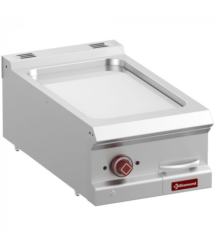PLAQUE DE CUISSON ELECTRIQUE LISSE AU CHROME DUR MODULE 1/2 TOP DIAMOND dans PLAQUE A SNACKER