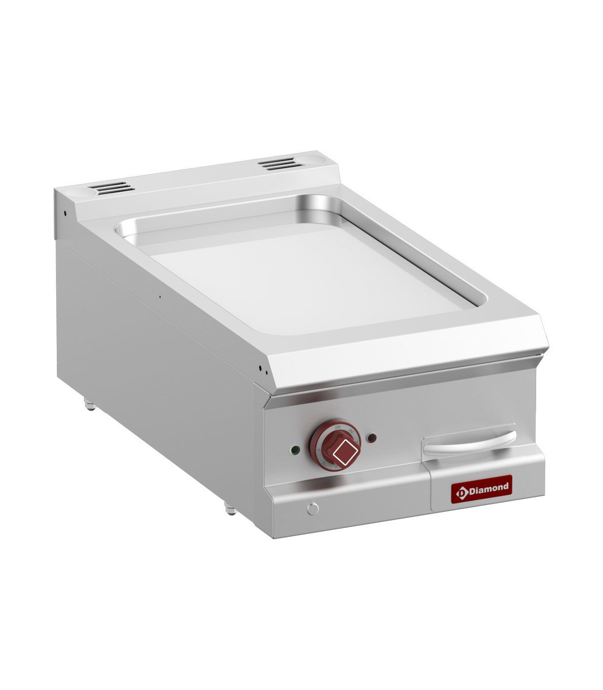 PLAQUE DE CUISSON ELECTRIQUE LISSE AU CHROME DUR MODULE 1/2 TOP DIAMOND dans PLAQUE A SNACKER